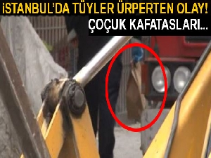 Bahçelievler'de altyapı kazısı sırasında çocuk kafatası bulundu
