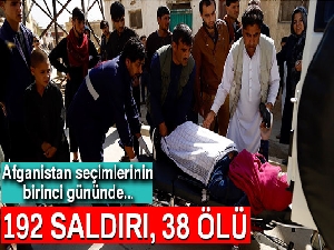 Afganistan seçimlerinin birinci gününde 192 saldırı, 38 ölü