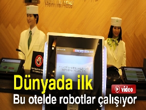 Dünyada ilk: Bu otelde robotlar çalışıyor