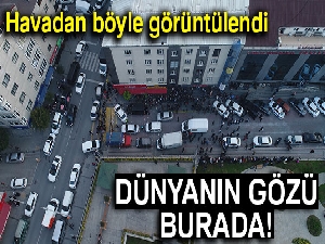 Suudi Arabistan Başkonsolosluğu'nun aracının bulunduğu otopark havadan görüntülendi