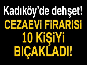 Önüne geleni bıçakladı, o anlar kameraya yansıdı