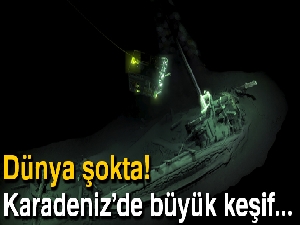 Dünyanın en eski dokunulmamış gemi enkazı Karadeniz'de bulundu