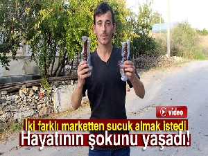 İki farklı marketten sucuk almak istedi hayatının şokunu yaşadı