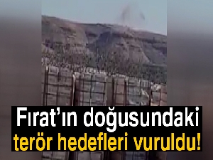 Fırat'ın doğusundaki terör hedefleri vuruluyor