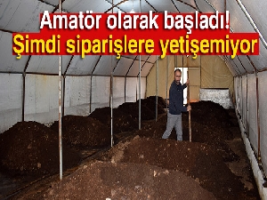 Amatör olarak başladığı işte şimdi siparişlere yetişemiyor