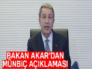 Hulusi Akar: 'Münbiç'e gerçek Münbiçliler hakim olacak'