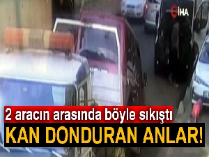 İstanbul'da tamirci adam çekiciden düşen araçla minibüs arasında kaldı