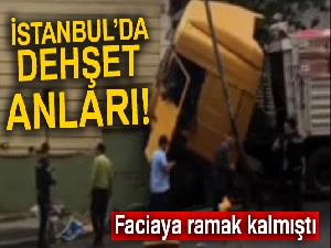 İstanbul'da dehşet anları kamerada