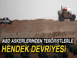 ABD askerlerinden teröristlerle hendek devriyesi