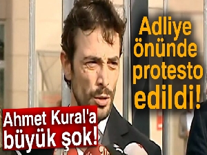 Ahmet Kural'a büyük şok! Adliye önünde protesto edildi