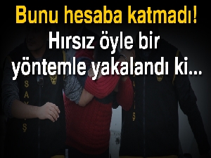 Hırsızı tükürüğü yakalattı