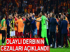 Olaylı derbinin cezaları açıklandı!