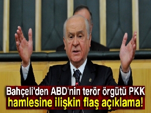 Bahçeli'den ABD'nin terör örgütü PKK hamlesine ilişkin açıklama