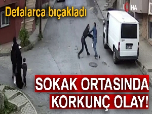 Sultangazi'de bıçaklı yaralama kamerada