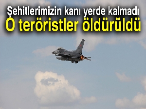 Şehitlerimizin kanı yerde kalmadı: O teröristler öldürüldü