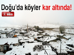 Doğu'da köyler kar altında