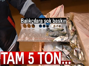 İstanbul'da balıkçılara şok baskın havadan görüntülendi