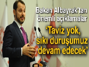 Bakan Albayrak: 'Bütçe disiplininden taviz yok, sıkı duruşumuz devam edecek'