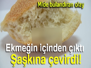 Ekmeğin içinden fare kuyruğu çıktı