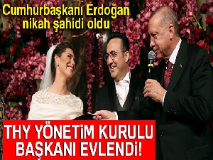 Cumhurbaşkanı Erdoğan, İlker Aycı'nın nikah şahidi oldu