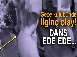 Gece kulübünde dans ederek çanta çaldı