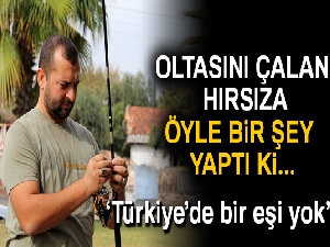 Oltasını çalan hırsızı yakalayıp öz çekimle ifşa etti