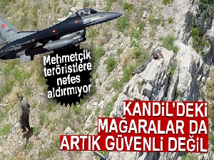 Kandil'deki mağaralar da artık güvenli değil