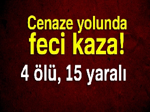 Cenaze taşıyan midibüs devrildi: 6 ölü, 16 yaralı