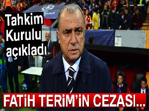 Tahkim Kurulu, Fatih Terim'in 10 maçlık cezasını onadı