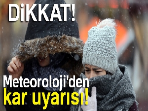 Meteoroloji'den kar uyarısı geldi! |23 Kasım yurtta hava durumu