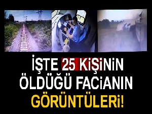 Çorlu'daki tren kazasının görüntüleri ortaya çıktı
