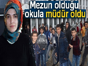 Mezun olduğu okula müdür oldu