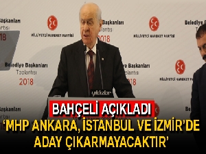 MHP üç büyükşehirde aday çıkarmayacak