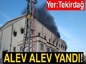 Fabrikada korkutan yangın!