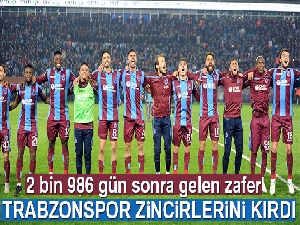 Trabzonspor zincirlerini kırdı