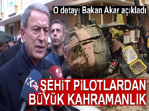 Bakan Akar: 'Acil iniş yapmak istemişler'