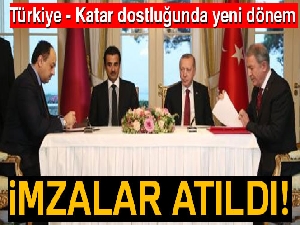 Türkiye-Katar arasında iki protokol imzalandı
