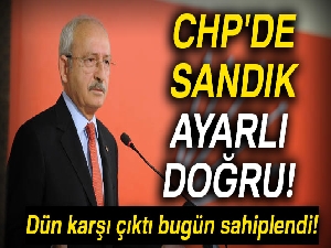 CHP'de sandık ayarlı doğru