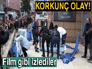 Genç kızın ölümünü film gibi izlediler