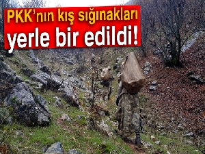 Diyarbakır'da PKK'nın kış sığınakları imha edildi