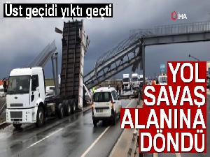 Karayolunu savaş alanına çevirdi