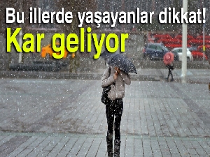 Bu illerde yaşayanlar dikkat! Kar geliyor |29 Kasım Perşembe yurtta hava durumu