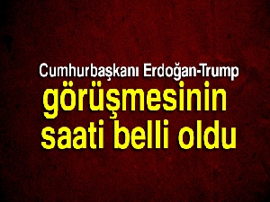 Cumhurbaşkanı Erdoğan ile Trump'ın görüşme saati belli oldu
