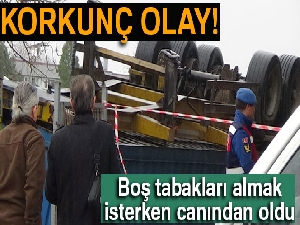 Boş tabakları almaya geldi, canından oldu