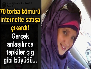 Bolu'da Iraklı kadın yardım kömürlerini internetten satışa çıkardı