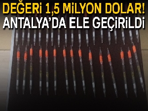 Antalya'da 1.5 milyon dolar değerinde 'Kobra zehri' ele geçirildi