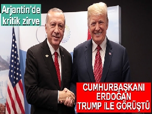 Cumhurbaşkanı Erdoğan, ABD Başkanı Trump'la bir araya geldi