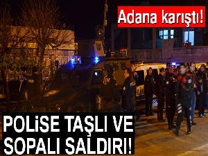 Adana'da polise taşlı ve sopalı saldırı: 7 gözaltı