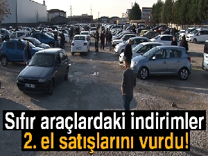 Sıfır araçlardaki indirimler 2. el satışlarını vurdu