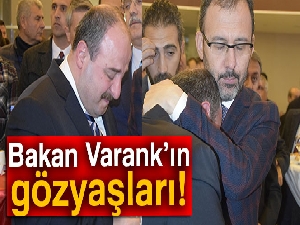 Bakan Varank konuşma yaparken gözyaşlarına boğuldu